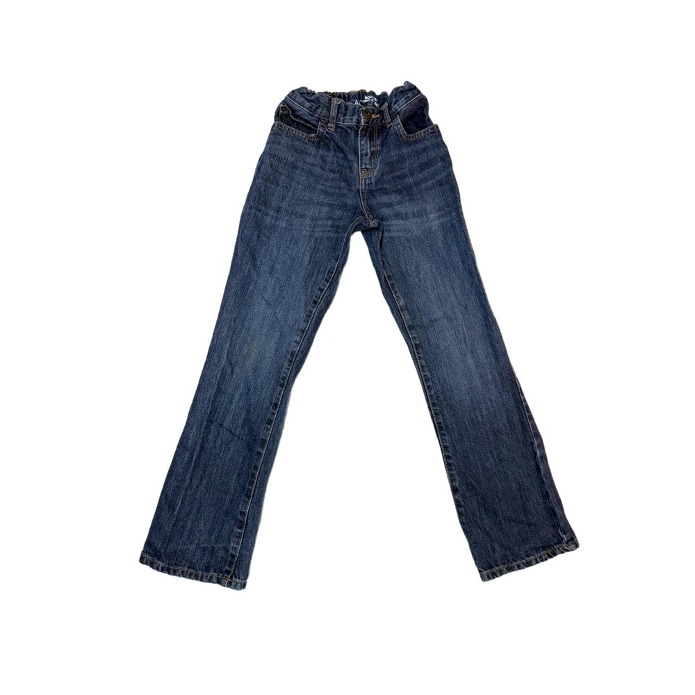 The Childrens Place‎ Boot Cut Jeans Unisex 8 Denim Elastic Waistband Regular Fit